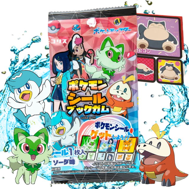 Chicle Coris edición Pokémon con pegatina 3g