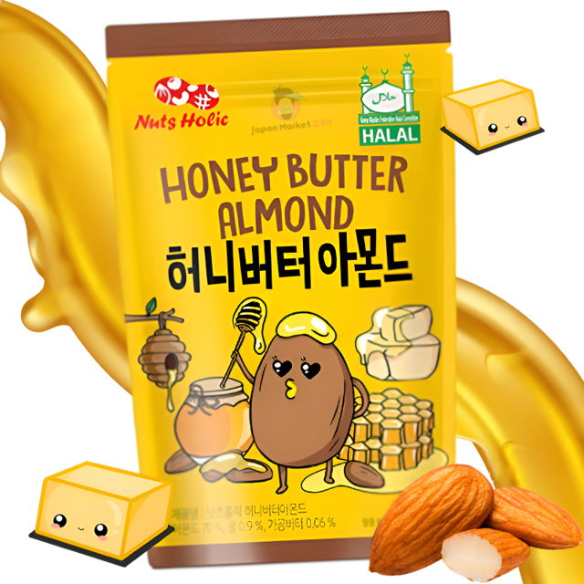 Almendras Nuts Holic sabor a mantequilla y miel 30g
