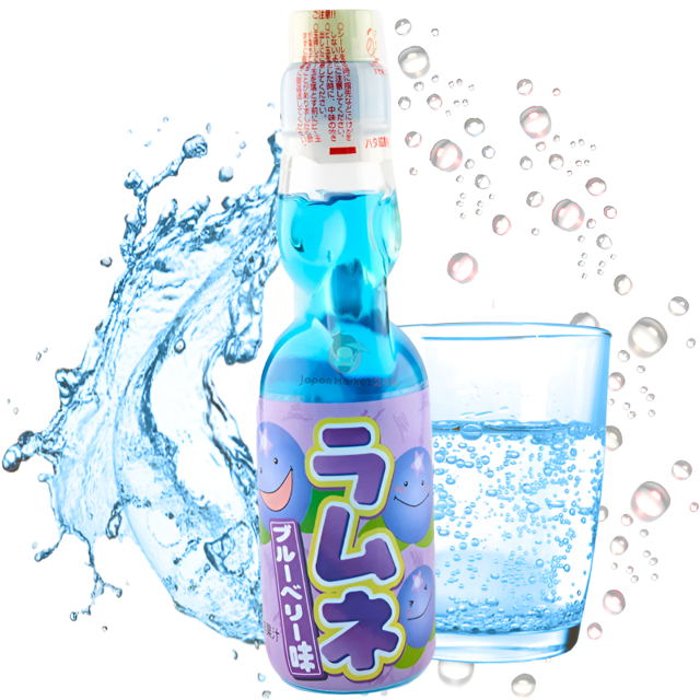 Ramune sabor a arándanos Hata Kosen 200ml