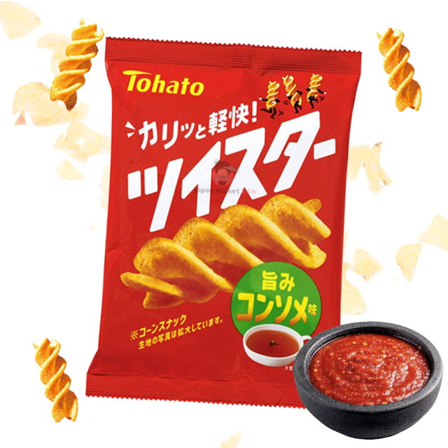 Snack Tohato Twister sabor consomé