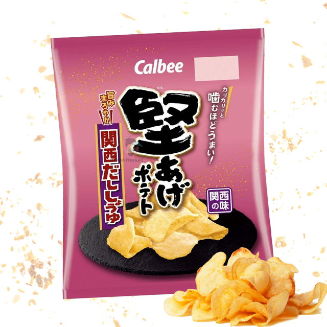 Patatas Calbee Kataage salsa de soja