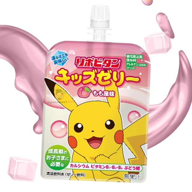 Gelatina Taisho Lipovitan Kids Jelly sabor melocotón 125g