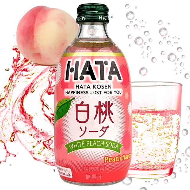 Refresco Hata Kosen HATA-SODA sabor melocoton 300ml