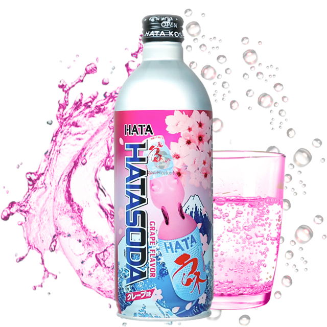 Refresco Hata Kosen HATA-SODA sabor uva 500ml