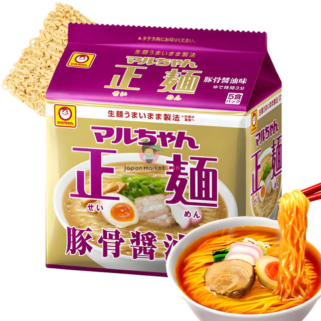 Ramen Maruchan Sabor Tonkotsu y Soja (5 Packs) | 560 gr