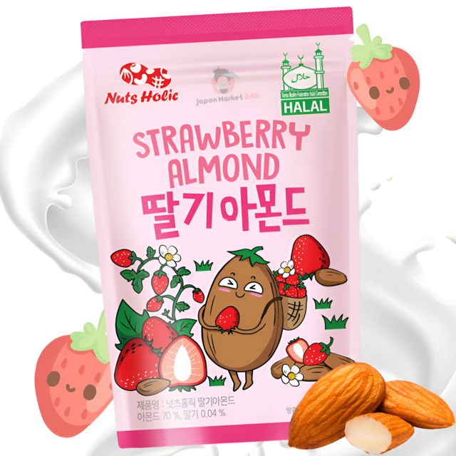 Almendras Nuts Holic sabor a fresa 30g
