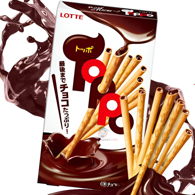 Palitos rellenos de chocolate Lotte Toppo 36 g
