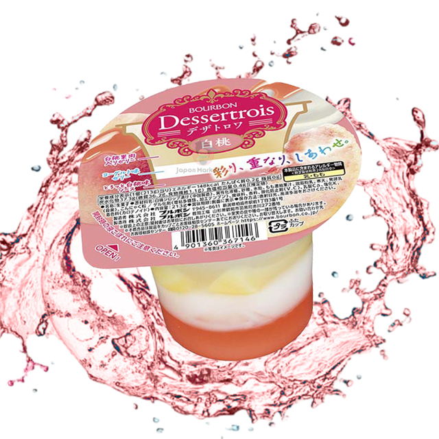 Gelatina Bourbon Dessertrois melocotón